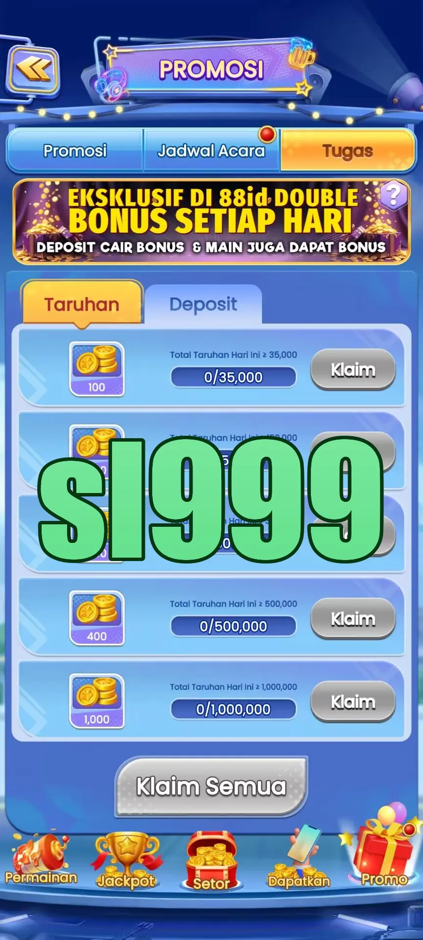 sl999 Masuk